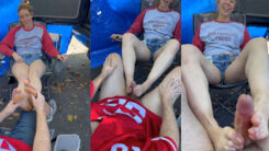 Tailgating Footjob And Creampie – Nina Alder